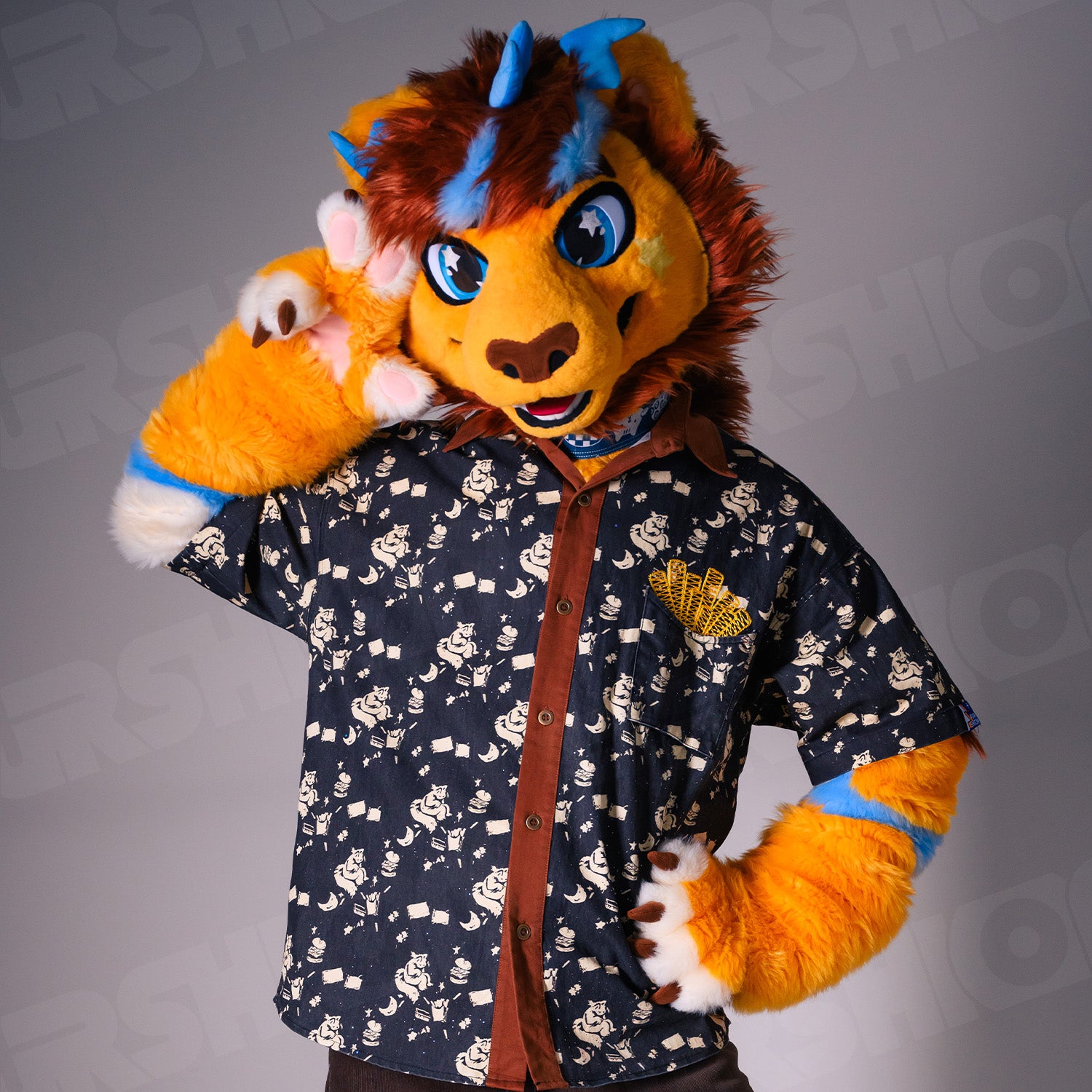 福森Furshion™ French-Fries Aloha Shirt