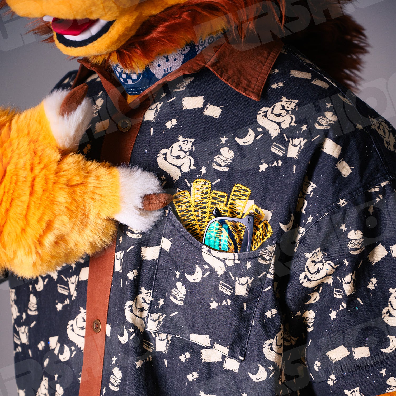 福森Furshion™ French-Fries Aloha Shirt